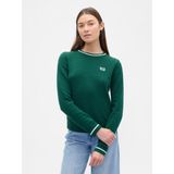Gap Kadın Koyu Yeşil Cashsoft Gap Logo Varsity Kazak - XS