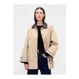 GAP Kadın Krem Twill Oversized Trençkot