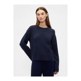 GAP Kadın Lacivert CashSoft Relaxed Crewneck Kazak
