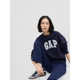 Gap Kadın Lacivert Gap Logo Bisiklet Yaka Fleece Sweatshirt - XL