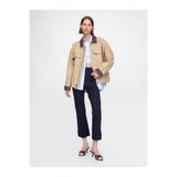 GAP Kadın Lacivert High Rise Double Knit Crop Kick Pantolon