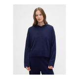 GAP Kadın Lacivert Relaxed CashSoft Kapüşonlu Sweatshirt