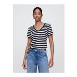 GAP Kadın Lacivert V Yaka T-shirt