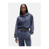 GAP Kadın Lacivert VintageSoft Crop Logo Sweatshirt