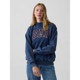 Gap Kadın Lacivert Vintagesoft Oversized Mockneck Logo Sweatshirt - S - M