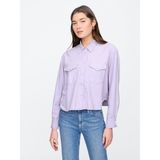 Gap Kadın Lila Denim Western Gömlek - XL