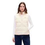 GAP Kadın Logo Hafif Puffer Yelek, Fildişi, XS