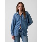 Gap Kadın Mavi Denim Big Gömlek - XS