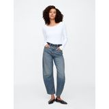 Gap Kadın Mavi High Rise Barrel Jean Pantolon - 27/REG