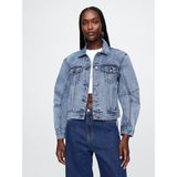 Gap Kadın Mavi Icon Denim Ceket - L