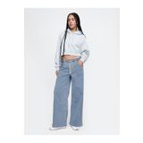 GAP Kadın Mavi Mid Rise Easy Baggy Jean Pantolon