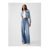 GAP Kadın Mavi Mid Rise UltraSoft Baggy Jean Pantolon