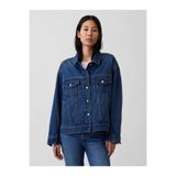GAP Kadın Mavi Oversized Icon Denim Ceket