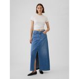 Gap Kadın Mavi Ultrasoft Denim Midi Etek - 29
