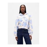 GAP Kadın Mavi VintageSoft Crop Logo Sweatshirt