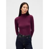 Gap Kadın Mor Featherweight Turtleneck T-Shirt - XS