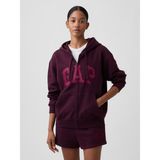 Gap Kadın Mor Gap Logo Fleece Fermuarlı Sweatshirt - 2XS