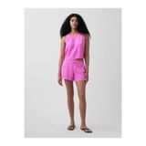 GAP Kadın Pembe 4" Mid Rise Pamuk Gauze Easy Şort