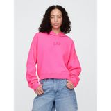 Gap Kadın Pembe Relaxed Gap Logo Fleece Sweatshirt - XS