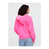 GAP Kadın Pembe Relaxed Logo Fleece Sweatshirt