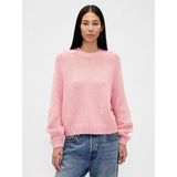 Gap Kadın Pembe Relaxed Yaka Bisiklet Yaka Kazak - XS
