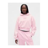 GAP Kadın Pembe VintageSoft Crop Logo Sweatshirt