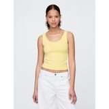 Gap Kadın Sarı Modern Crop Atlet - 2XL