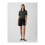 GAP Kadın Siyah 5" Mid Rise Downtown Khaki Şort