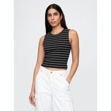Gap Kadın Siyah Baskılı Örme Jersey Atlet - XL