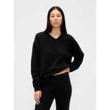 Gap Kadın Siyah Cashsoft Oversized V-Yaka Kazak - XS