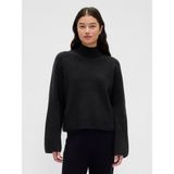 Gap Kadın Siyah Cashsoft Shaker Örgü Turtleneck Kazak - M