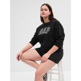 Gap Kadın Siyah Gap Logo Bisiklet Yaka Fleece Sweatshirt - M