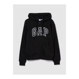 GAP Kadın Siyah Gap Logo Relaxed Fermuarlı Sweatshirt