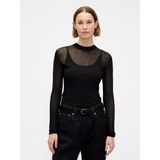 Gap Kadın Siyah High-Neck Sheer Kazak - XL