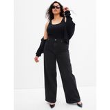 Gap Kadın Siyah High Rise Stride Wide-Leg Jean Pantolon - 31/REG