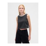 GAP Kadın Siyah Jewel-Neck Shell Tank Bluz