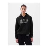 GAP Kadın Siyah Logo Havlu Kumaş Sweatshirt