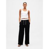 Gap Kadın Siyah Mid Rise Double-Waist Pantolon - XL