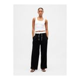 GAP Kadın Siyah Mid Rise Double-Waist Pantolon