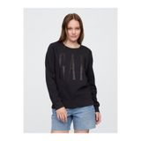 GAP Kadın Siyah Relaxed Logo Sweatshirt