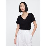 Gap Kadın Siyah V Yaka T-Shirt - XS