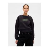 GAP Kadın Siyah VintageSoft Wicked Crop Wedge Sweatshirt