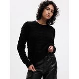 Gap Kadın Siyah Yün Karışımlı Örgü Kazak - XL