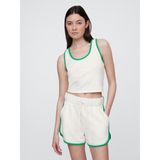 Gap Kadın Süt Beyazı Crop Atlet - 2XL