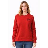 GAP Kadın Sweatshirt, Kırmızı, L Beden