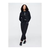 GAP Kadın TRUE BLACK V2 2 Logo Jogger Fleece Eşofman Altı
