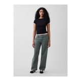 GAP Kadın Yeşil Low Rise '90s Loose Khaki Pantolon