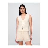 GAP Kadın100% Pamuk Crochet Yelek