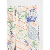 GAP Kids Erkek Bebek Eşofman Altı, Spor Baskılı, Ekru, 6-12 Ay
