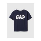 GAP Kids Gap Erkek Bebek Bisiklet Yaka Basic Baskılı Kısa Kol Tişört 1-5 Yaş LACİVERT